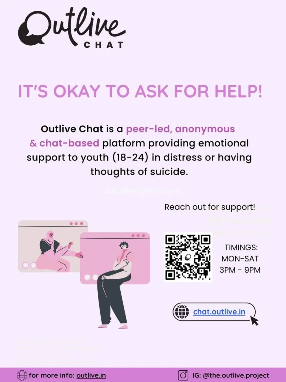 Outlive | Support and Help for Suicidal Thoughts Online