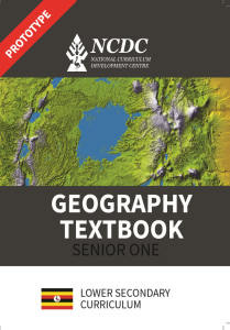 SENIOR ONE Geography NEW CURRICULUM BY NCDC 1