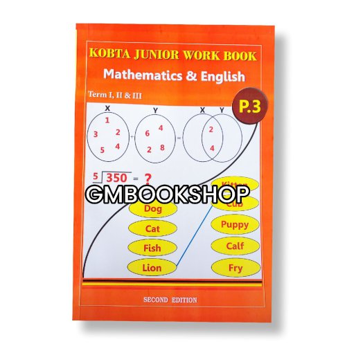 Kobta Junior Work book Mathematics & English P. 3