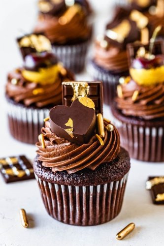 Chocolate Sweetheart Cupcakes