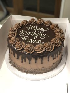 Fresh chocolate cake