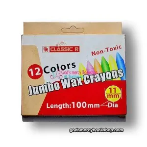 Jumbo Wax crayons 12pcs