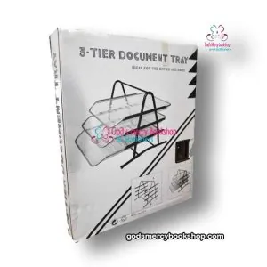 3 tier Document trey (metalic)