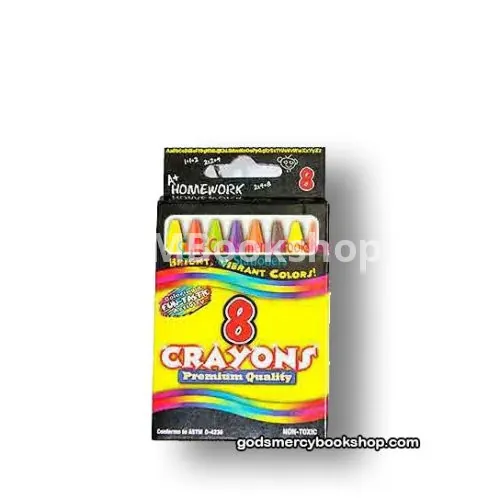 Homework crayons 8pcs