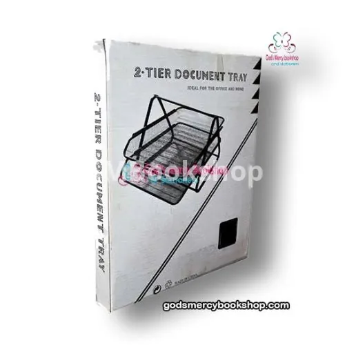 2 tier Document trey (metalic)