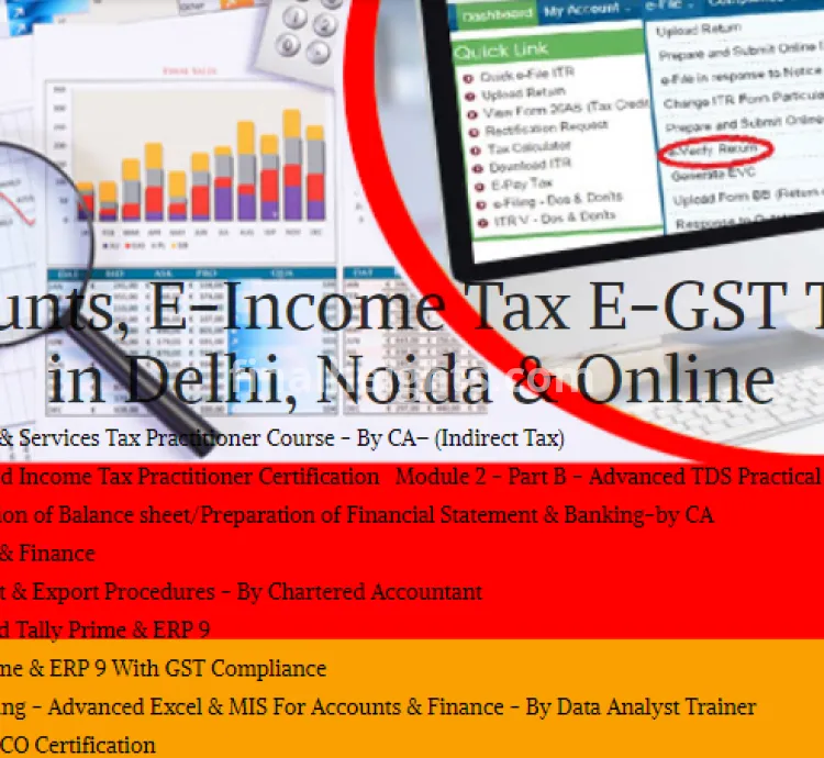 Best Accounting Course in Delhi 110080, Get Valid Certification by SLA. GST and Accounting Institute