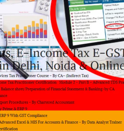 Best Accounting Course in Delhi 110080, Get Valid Certification by SLA. GST and Accounting Institute
