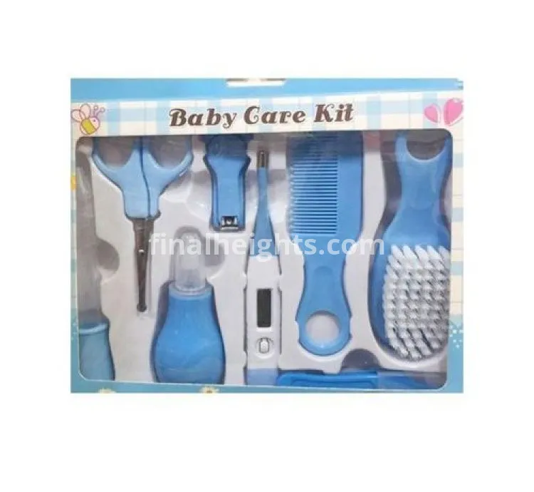 10pcs Baby Health Care And Grooming Kit - Blue , Pink