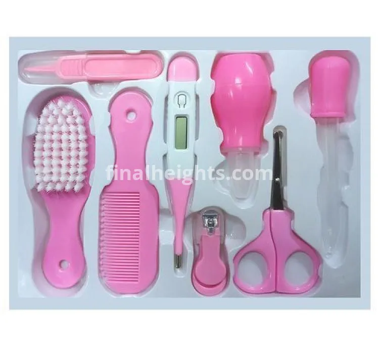 Baby care kit 8 Pcs Newborn Baby Care Health Safety Kit - Pink