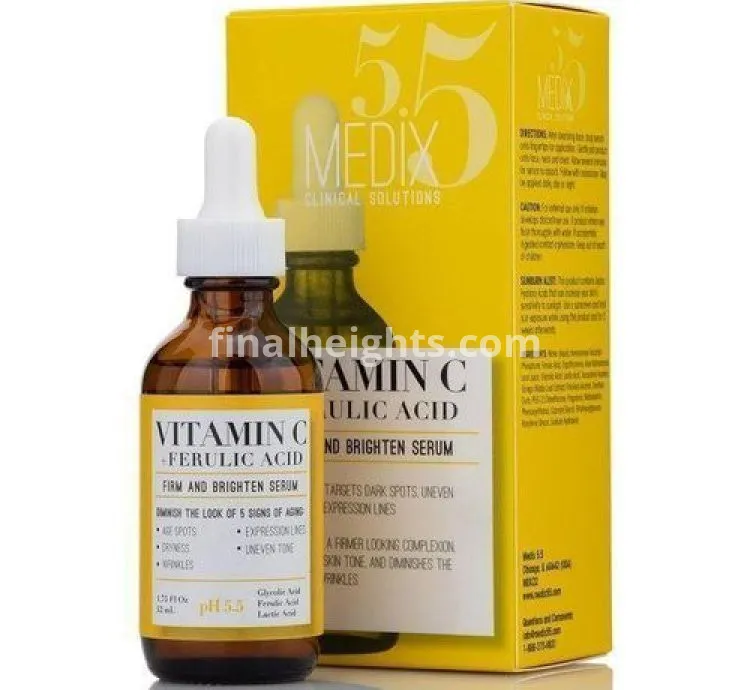 Medix5 5 5 5 VITAMIN C & GLYCOLIC ACID Firming & Brightening Facial Serum