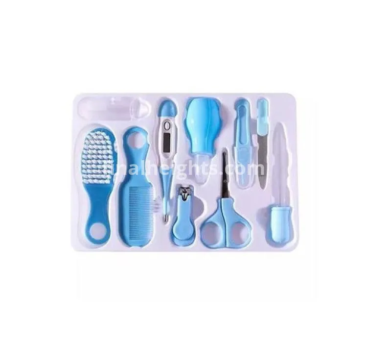 Newborn Baby Health Care Kit -10pcs 0+ Months Blue
