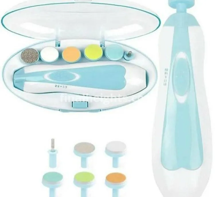 Electric Baby Kids Nail Trimmer Cutters Safe Nail Clipper Set