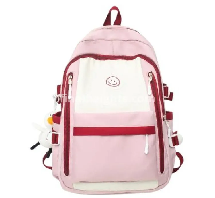 Children Waterproof School Backpack Bag- Pink