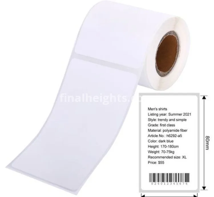 Label Printer Sticker Thermal Label Paper Self-Adhesive