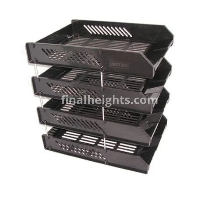 4 Layers Office Tray-Black