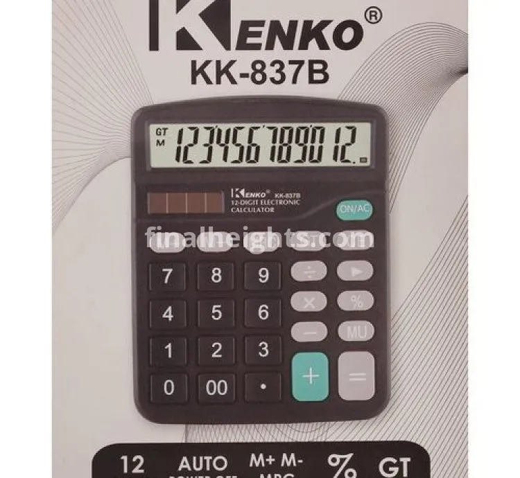 Kenko 12 Digits Electronic Calculators KK 837B