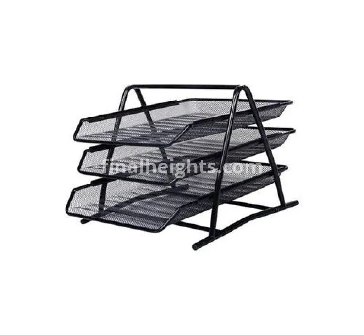 3 Layer Document Office Tray - Black