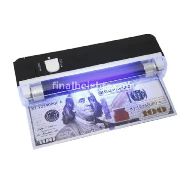 Handheld counterfeit detector Easy-to-carry bill verifier Compact counterfeit detection tool Fake Money Detector