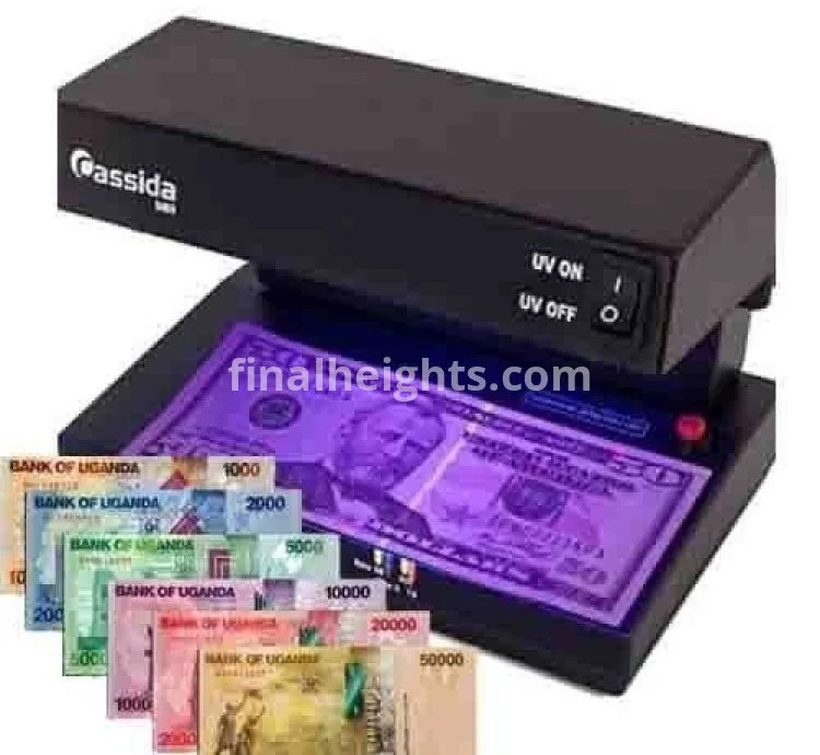 Counterfeit Money Detector Ultra Sensitive Detector-Black