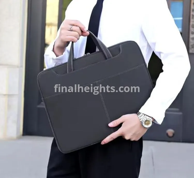 Men’s High Quality Laptop Bag Briefcase for MacBook, Hp, Lenovo- Black