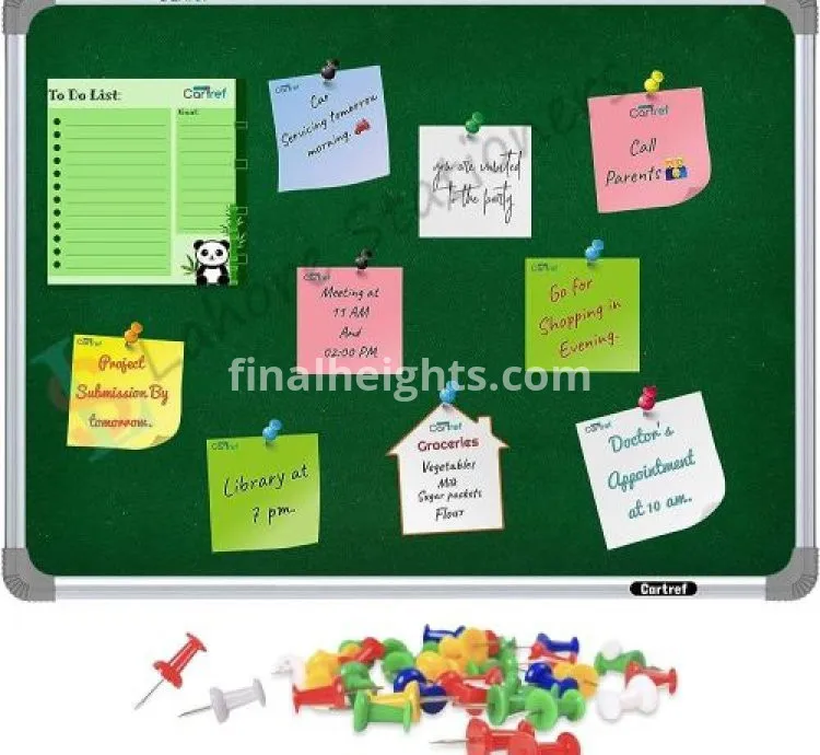 Notice Board 50cmx70cm With Free Push Pins