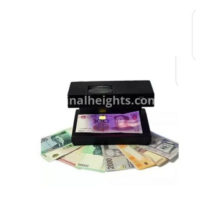 Counterfeit Money Detector Fake Notes Machine - Black