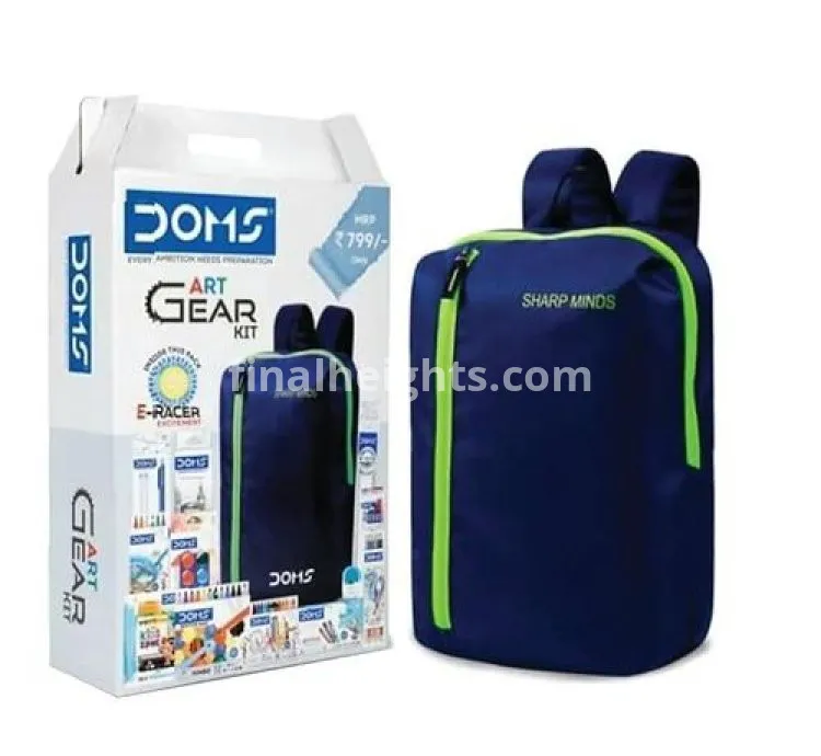 Doms Art Gear Kit With Good Quality Bag - Assorted Color