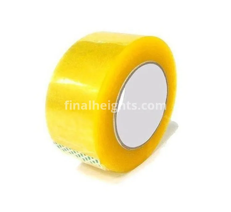 Roll Plastic Sealing Tape Transparent - Yellow