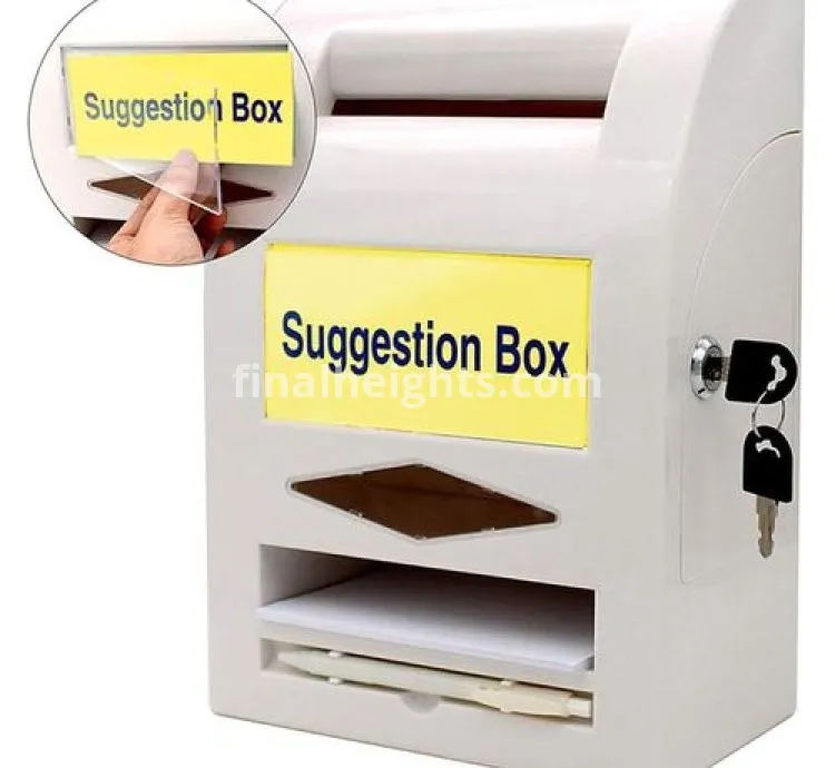 Suggestion Box - White