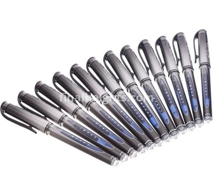 Soft Grip Impact Pens Set - Blue