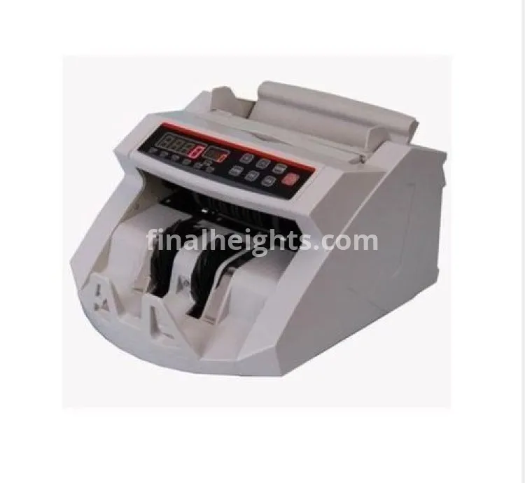 Bill/Money Counting Machine Counterfeit Detector Bill Counter - White