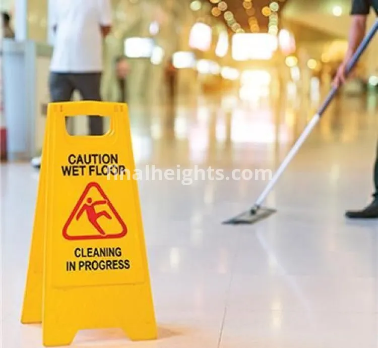 Non-Slip A-Frame Caution Sign Board Wet Floor And Work in Progress - Yellow