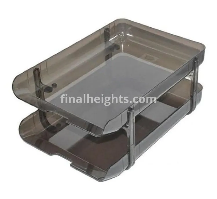 Hard Acrylic Desktop Trays Orgarnisers For Storing Papers And Stationary-Multicolour