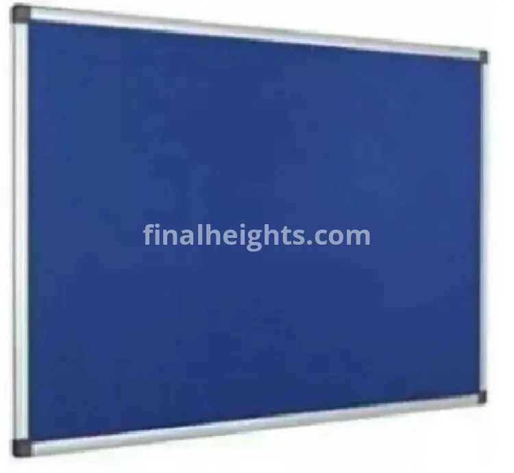 Notice Board (90×120cm) With 1 Packet Free Push Pins-Blue