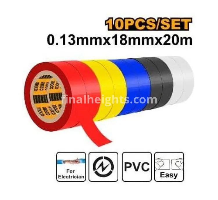 INGCO PVC Insulating Tape - Multicolour