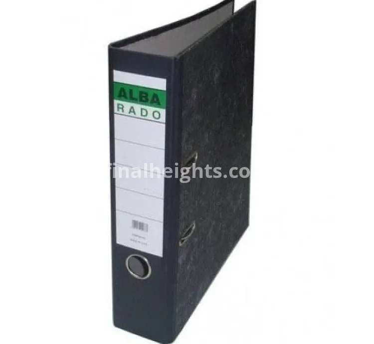 Alba 50Pc Box Files Paper Keeper - Black