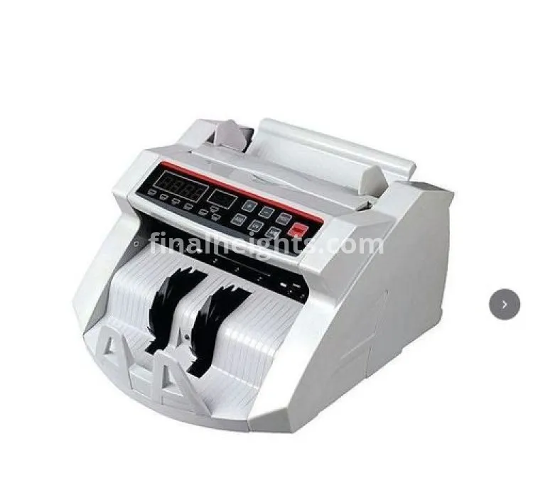 Bank Bill Counter / Money Counting Machine With Free Counterfeit  Electric Fake Note Money Detector Machine  -Black /White