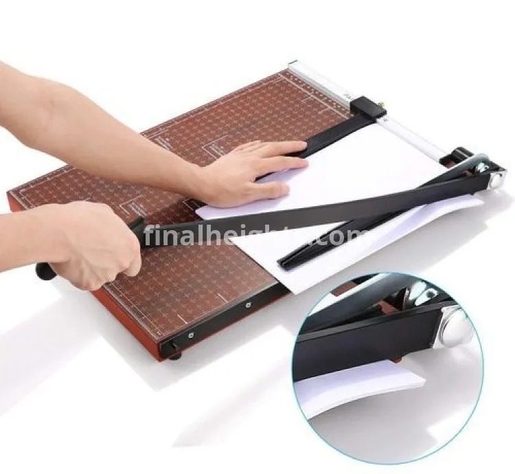 Paper A3 Paper Cutter, Paper Guillotine Trimmer, Black