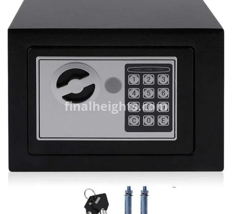 Steel Box Security Lock For Protecting Valuables Like Cash Jewels Against Theft-Multicolourst