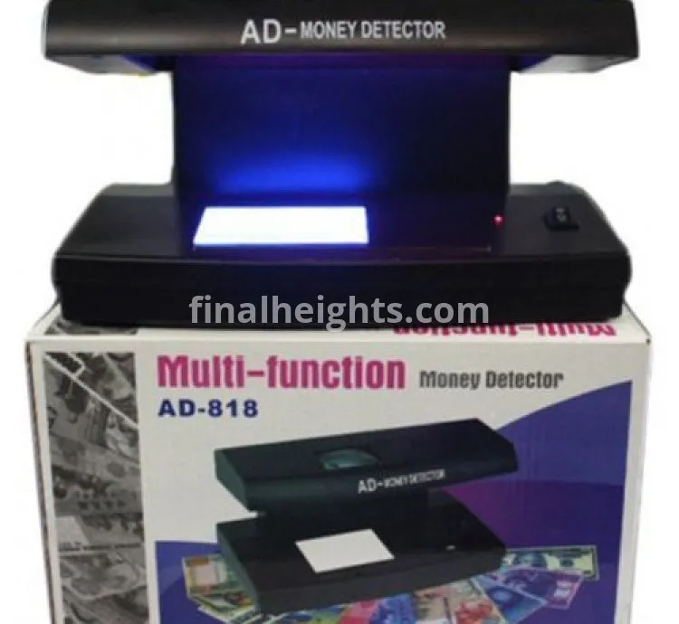 Multifunction Money Detector Counterfeit Bill Detectors - Black