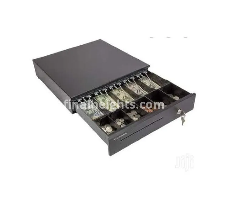 Money Box Supermarket Cash Register Cash Box Drawer Type Cash Box Cash Box Storing Money/ Automatic Cash Drawer- Black.