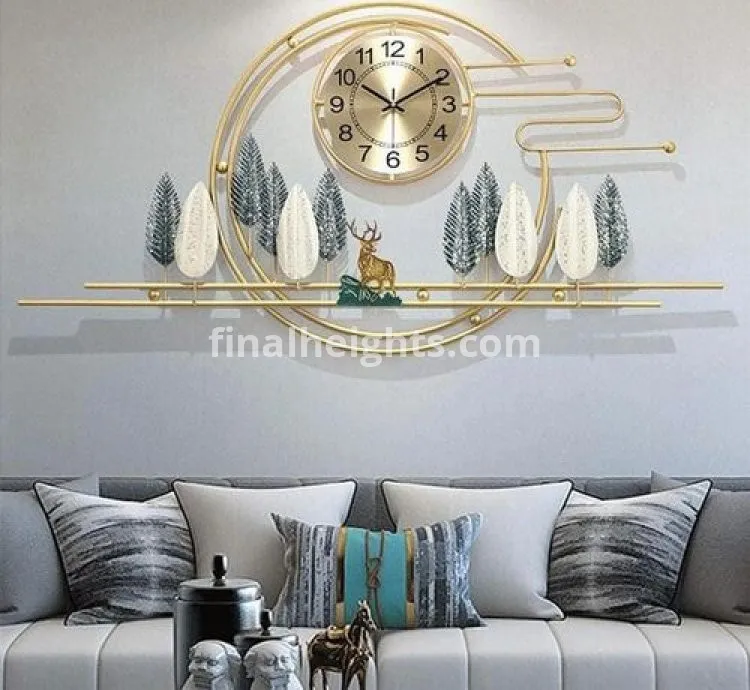 Nordic Design Luxury Wall Clock - Gold