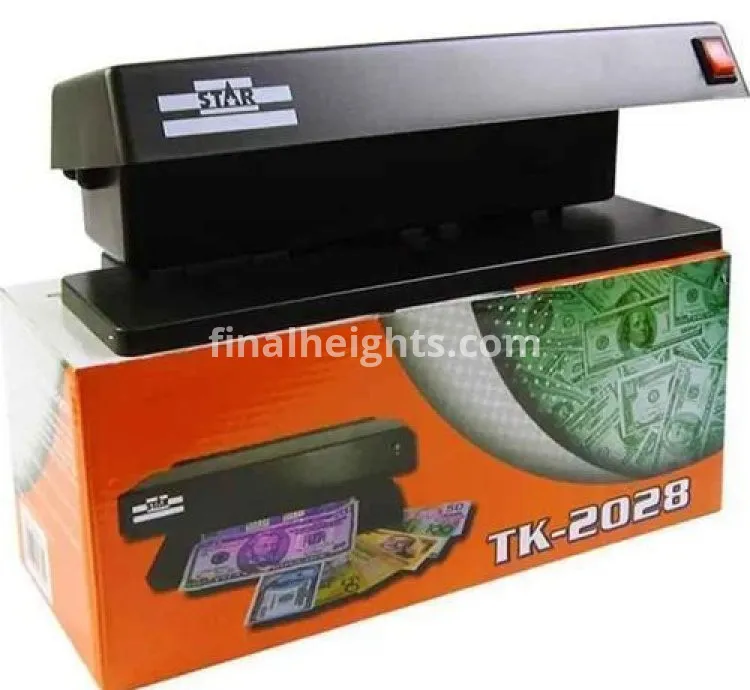 Star TK-2028 Counterfeit Money Currency Detector - Black