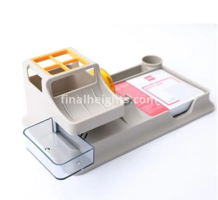 Deli Genuine Office Desk Organiser 9110 -Grey Assorted