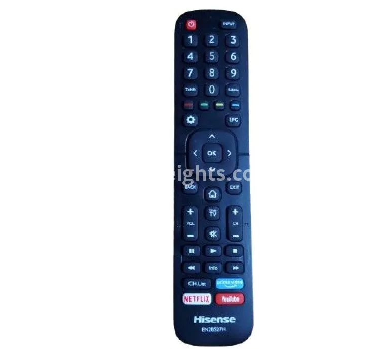Hisense Remote Control Replacement For Smart TVs EN2BS27H - Black