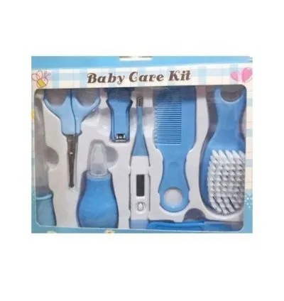 10pcs Baby Health Care And Grooming Kit - Blue , Pink