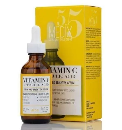Medix5 5 5 5 VITAMIN C & GLYCOLIC ACID Firming & Brightening Facial Serum