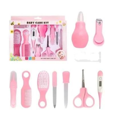 Baby Care Kit And Grooming Set - Pink