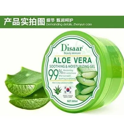 Disaar  300ml Natural Floe Vera Smooth Gel Acne Treatment Face Cream For Hydrating