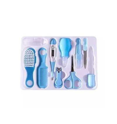 Newborn Baby Health Care Kit -10pcs 0+ Months Blue